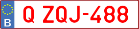 Trailer License Plate
